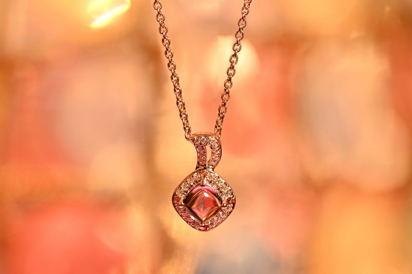Dan|18K Gold Tourmaline Necklace
