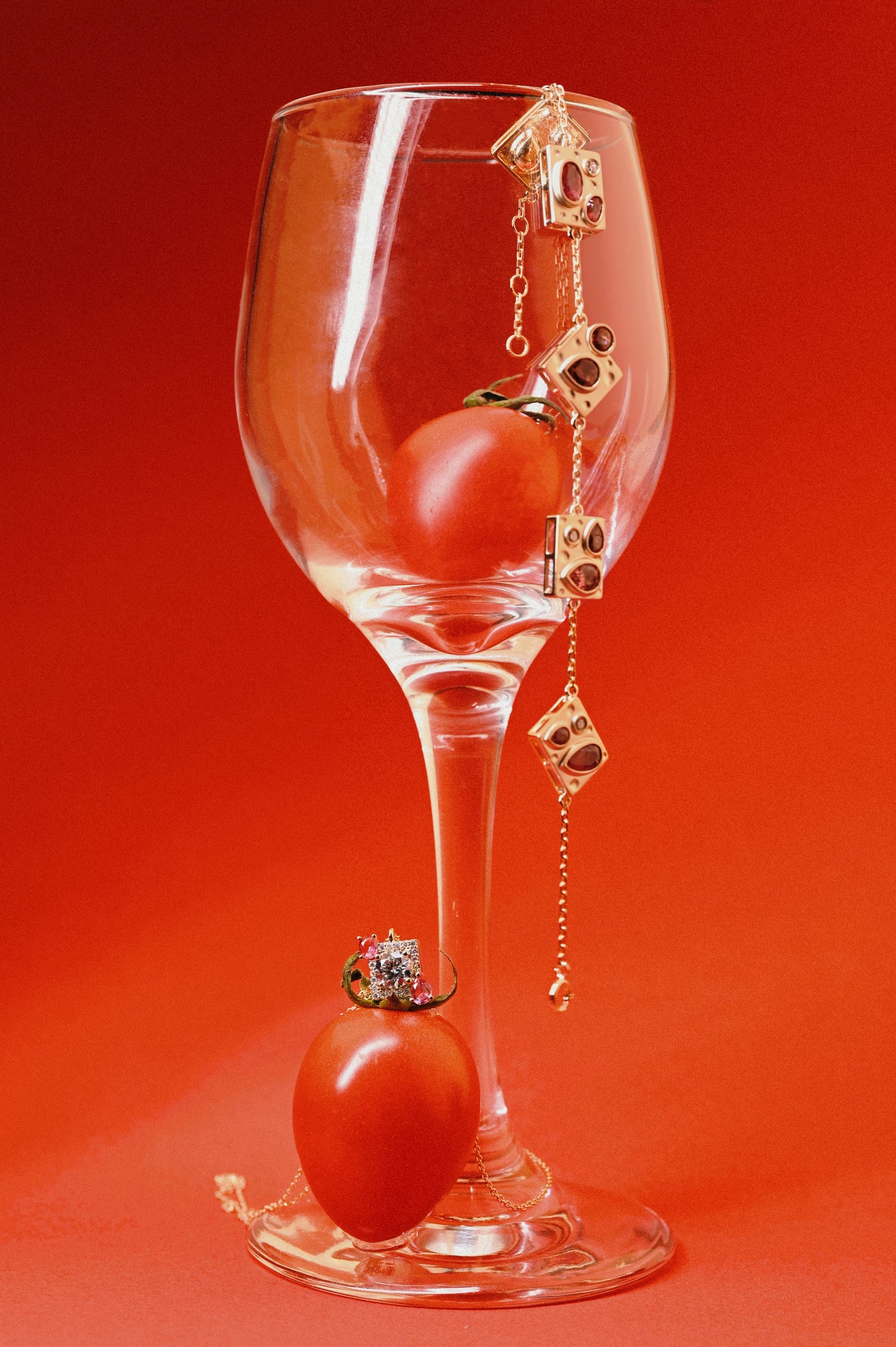 Rhapsody - 18K Gold Red Spinel Necklace