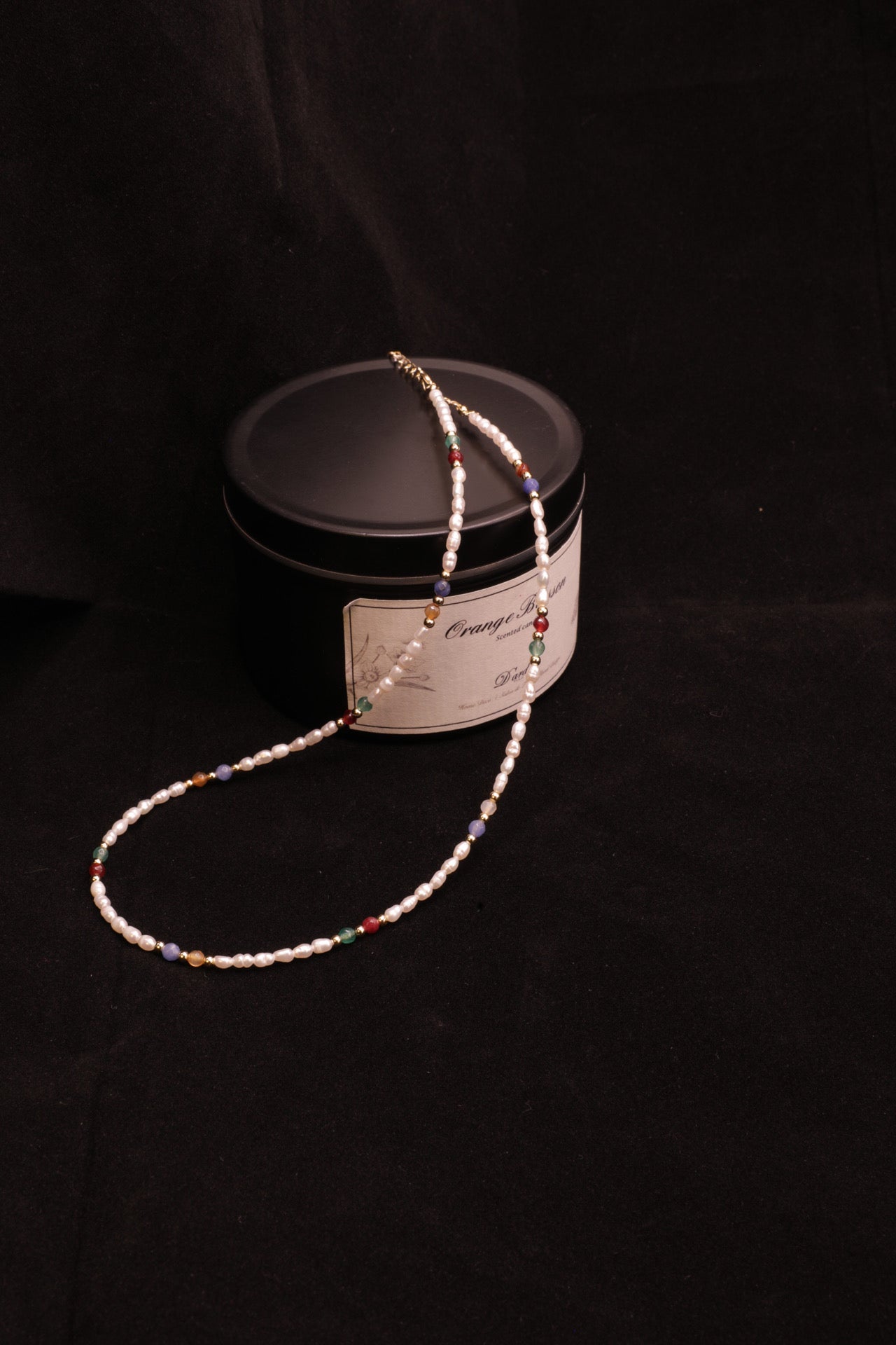 Rainbow Sprinkle Pearl Necklace