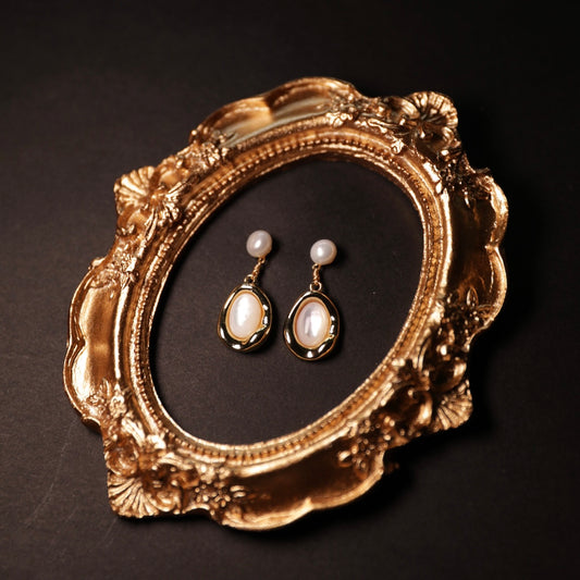 Pearlescent Elegance Mother-of-Pearl Earrings