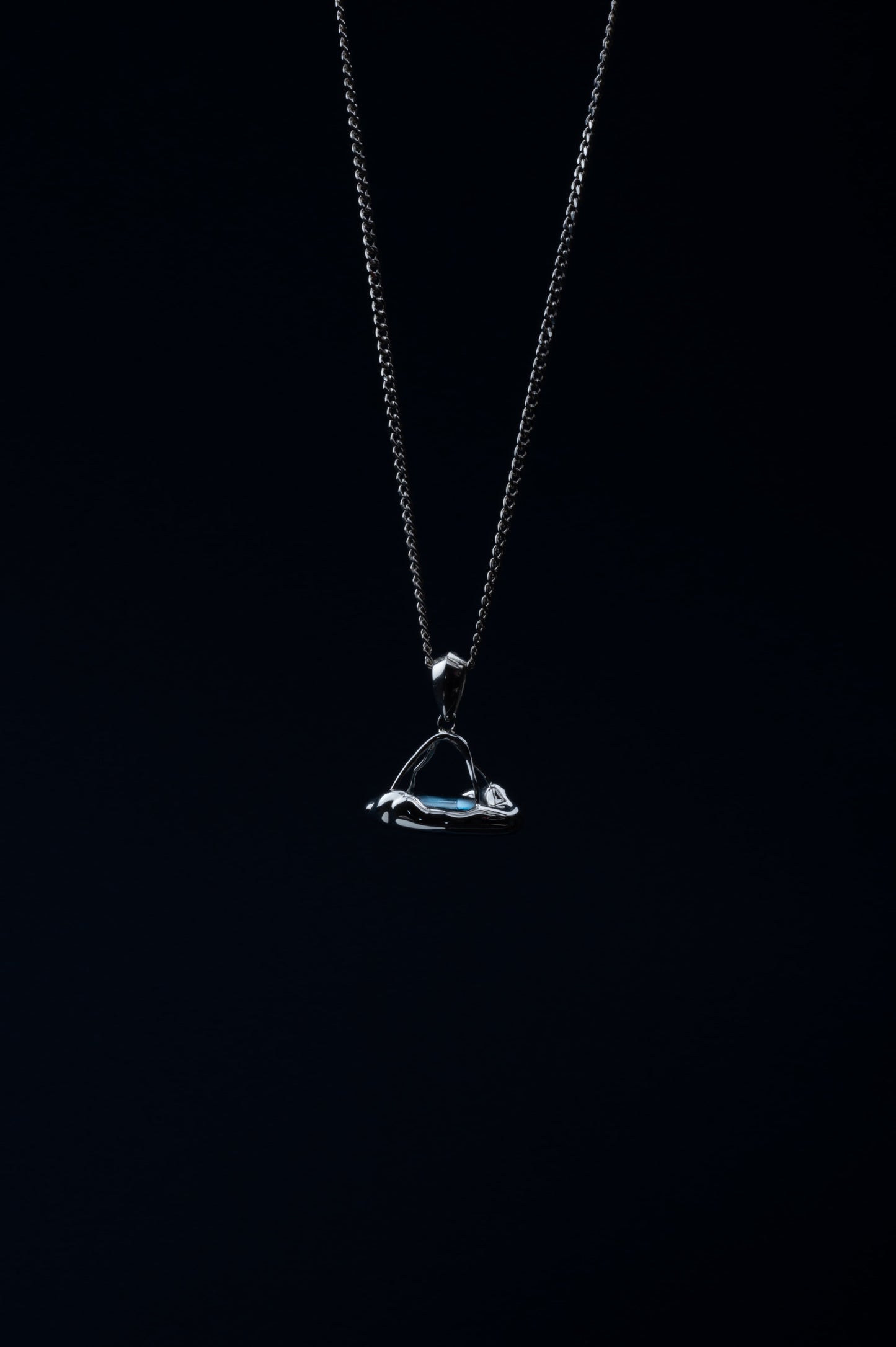 Black And White - Sandblasted Onyx Necklace(Male)