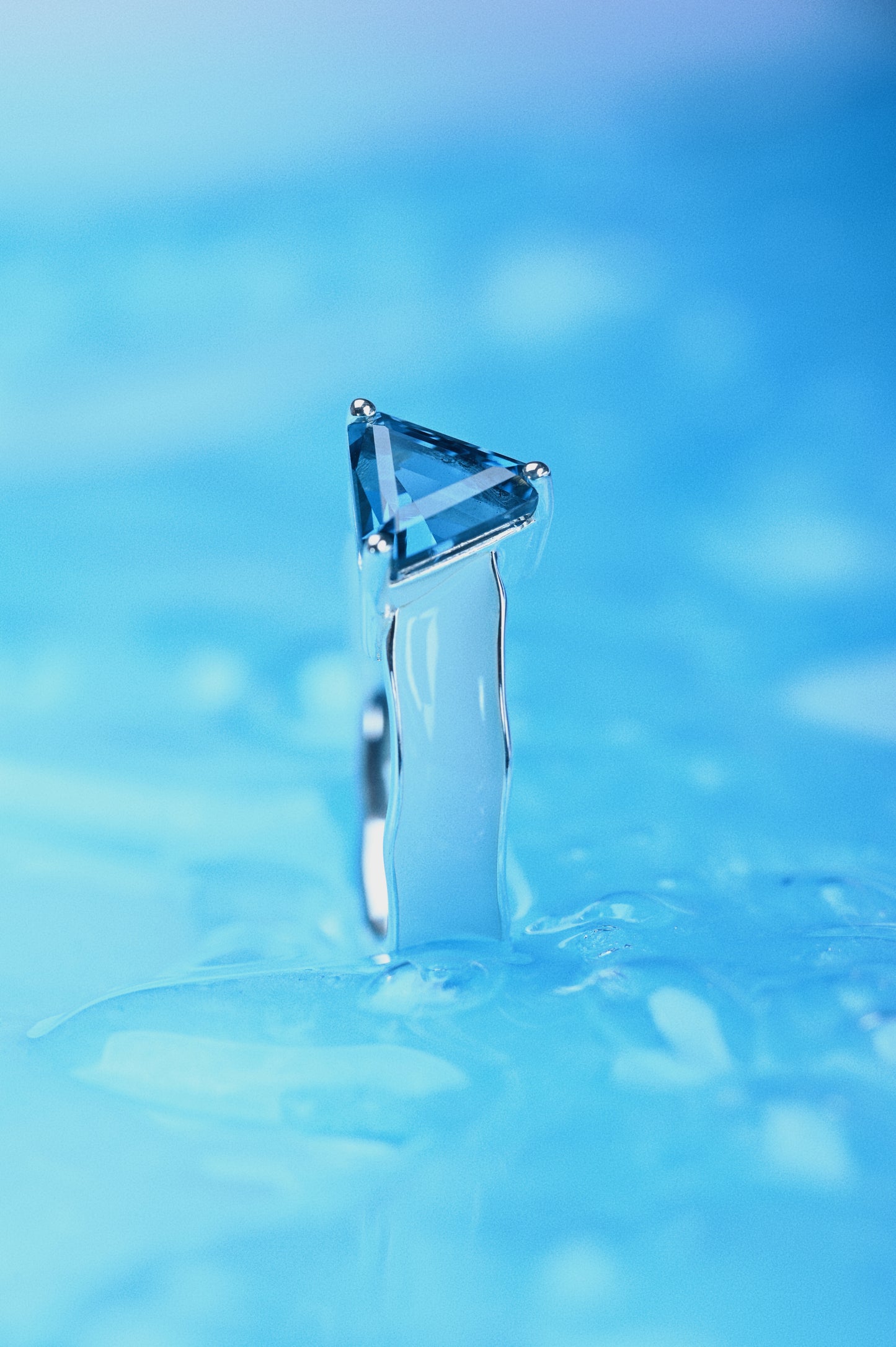 Blue Isle of Dreams|Topaz Enamel Ring