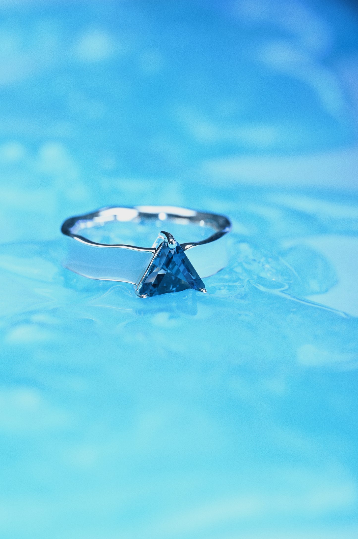 Blue Isle of Dreams|Topaz Enamel Ring