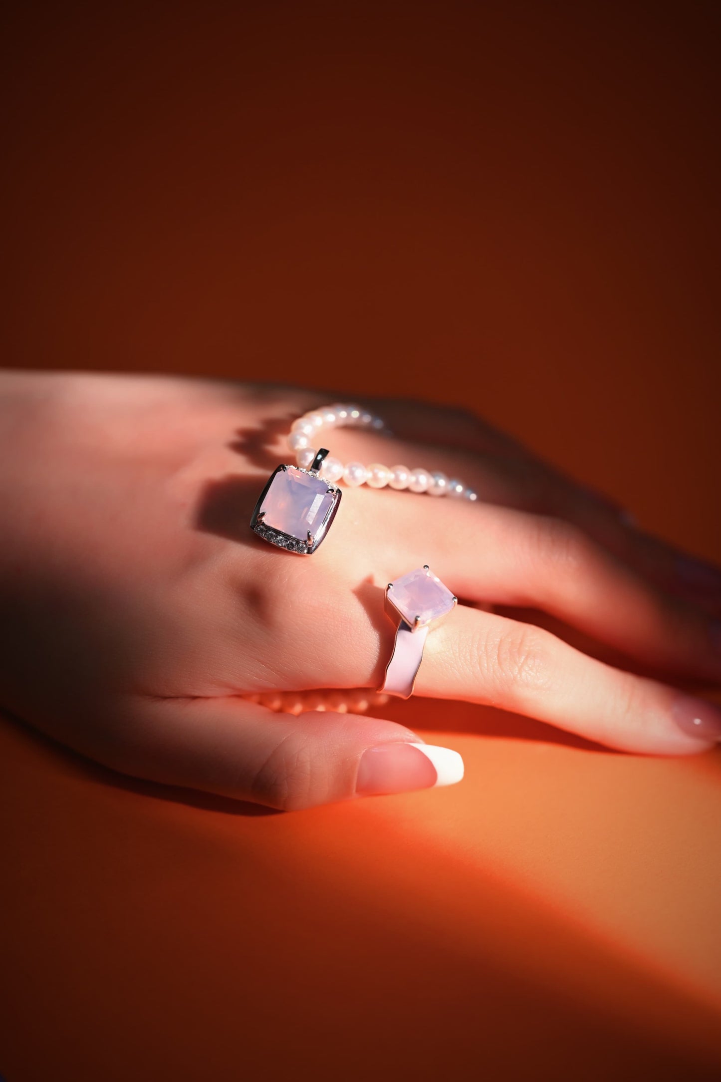 Purple Rhyme - Lavender Enamel Ring