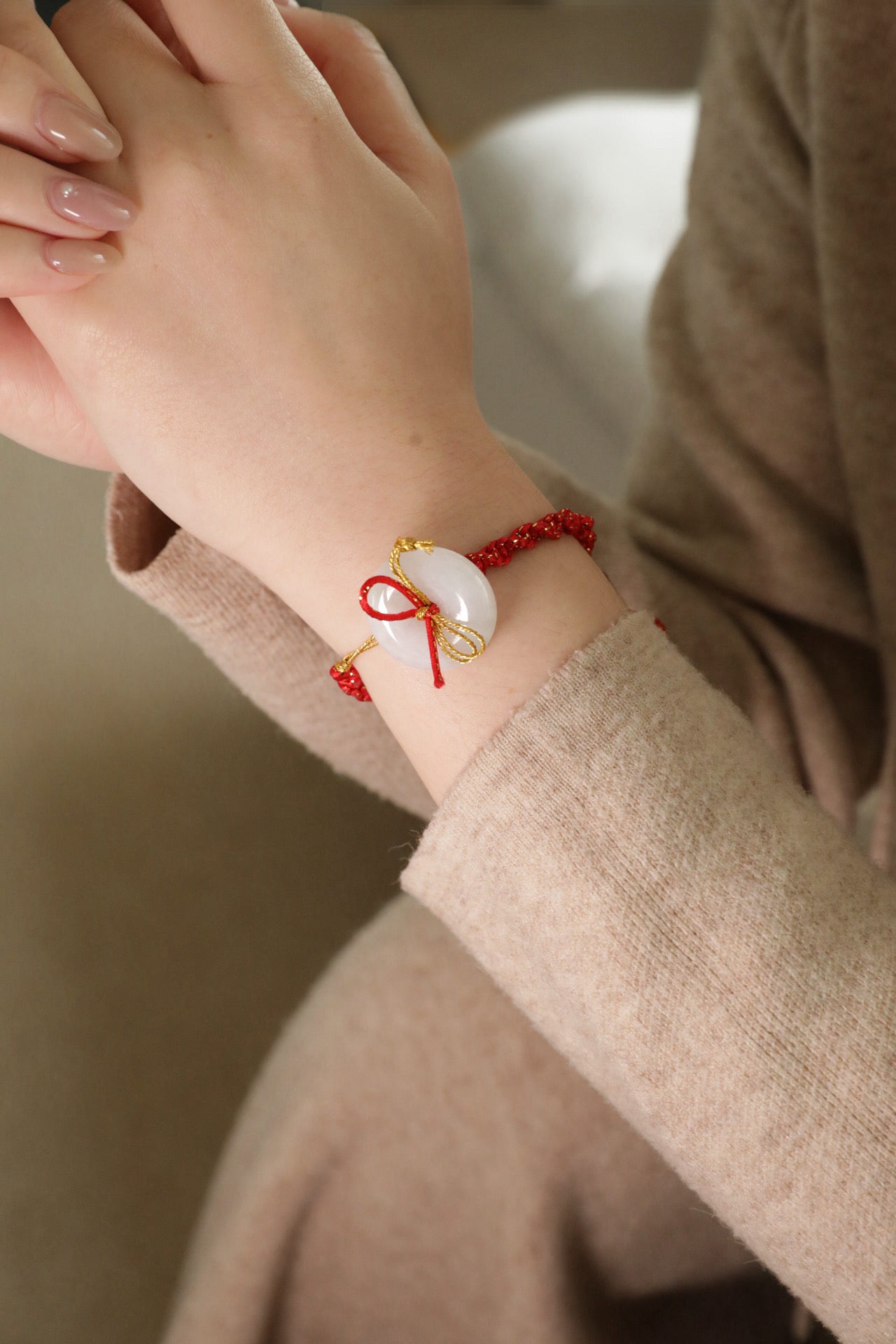 Helix Harmony Knot Red String Bracelet