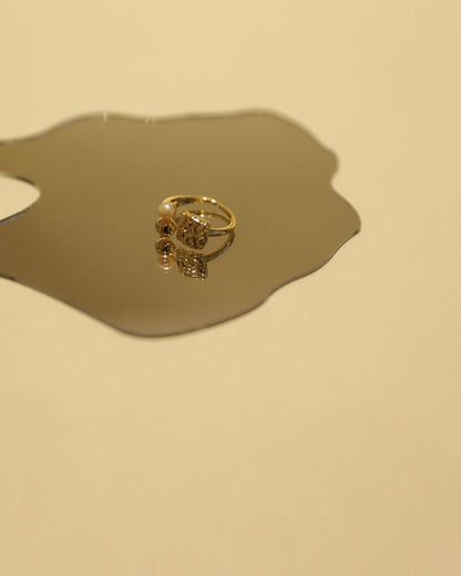 Golden Whisper Adjustable Ring