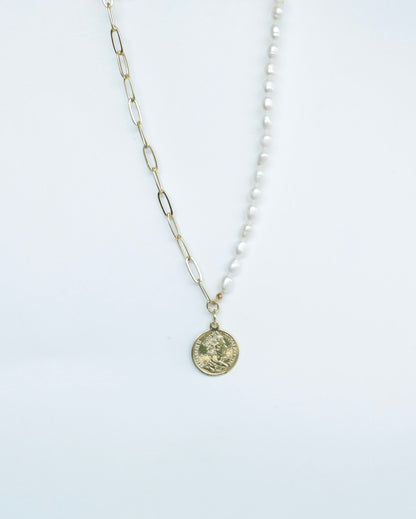 Timeless Treasure Pearl & Chain Necklace