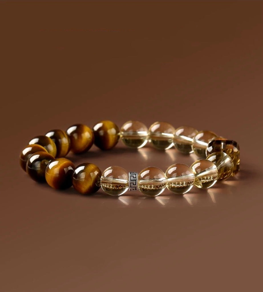 Tiger's Eye-Citrine Bracelet