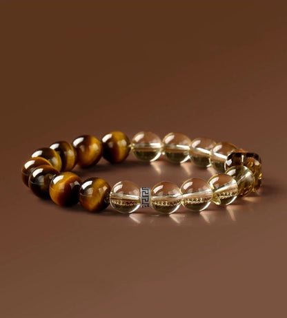 Tiger's Eye-Citrine Bracelet